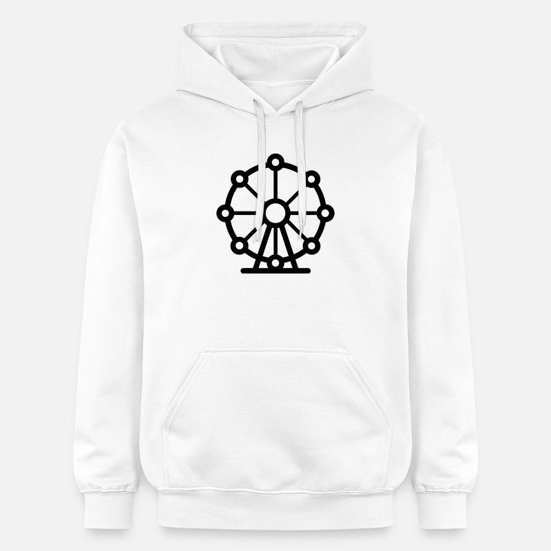 grande roue - Sweat à capuche Softstyle® Gildan Unisexe - blanc