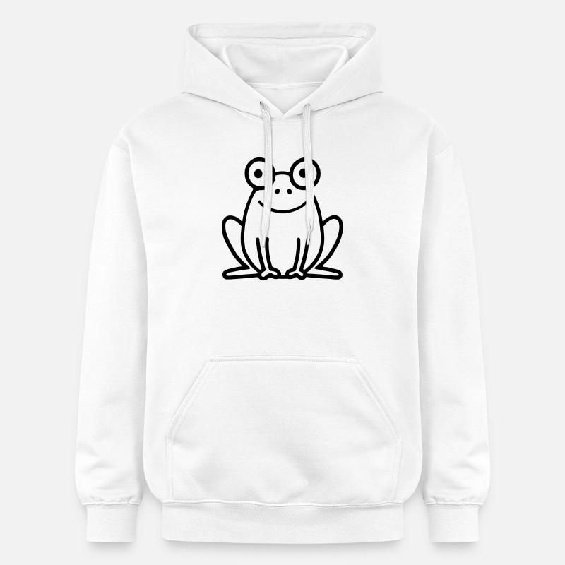 grenouille - Sweat à capuche Softstyle® Gildan Unisexe - blanc