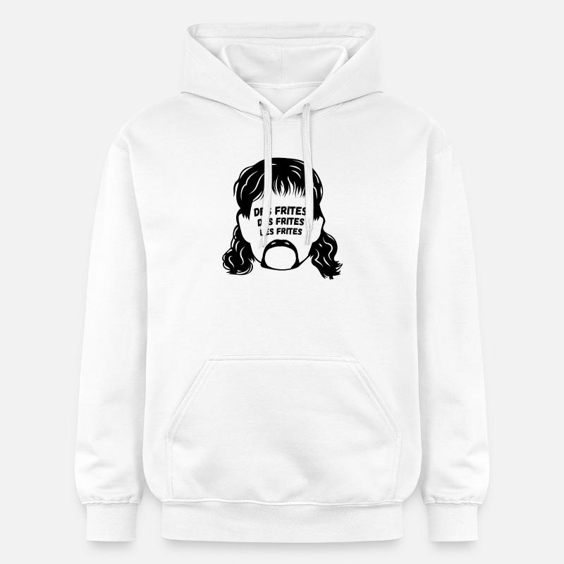 frites, Jeff, chtimi - Sweat à capuche Softstyle® Gildan Unisexe - blanc