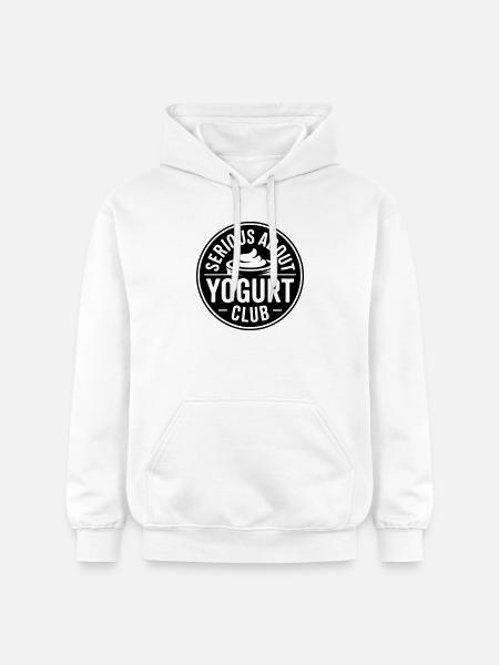 Yogurt Lovers Funny Saying - Gildan Unisex Softstyle® Midweight Hoodie - white