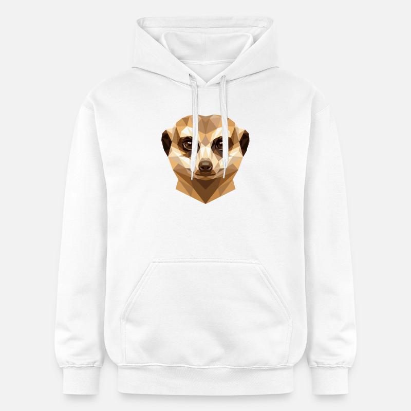 Suricate Suricate Douce Mangouste Suricate - Sweat à capuche Softstyle® Gildan Unisexe - blanc