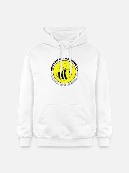 Bee Where is the Honey - Gildan Unisex Softstyle® Midweight Hoodie - white