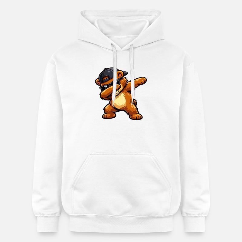 Escarpeur d’Ours - Sweat à capuche Softstyle® Gildan Unisexe - blanc