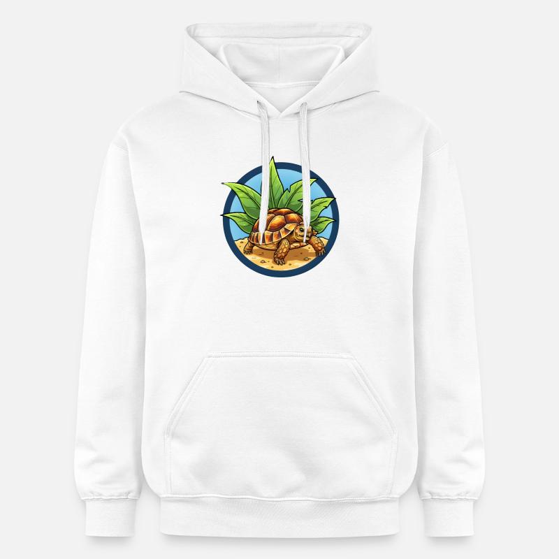 Tortue égyptienne - Sweat à capuche Softstyle® Gildan Unisexe - blanc