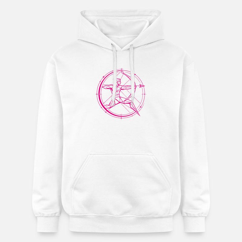 Signe du Sagittaire – But & Liberté - Sweat à capuche Softstyle® Gildan Unisexe - blanc