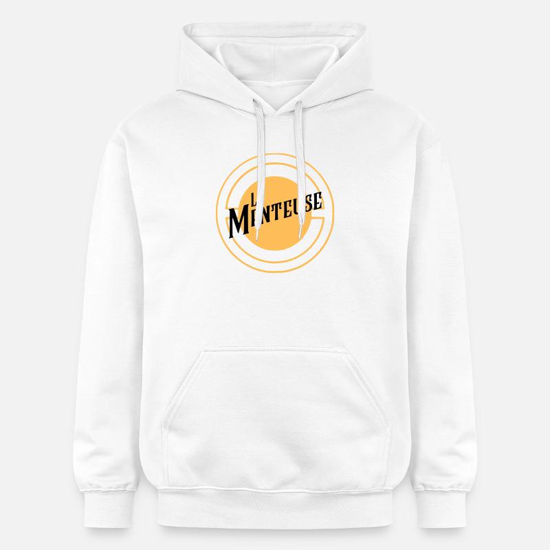 La Menteuse - Sweat à capuche Softstyle® Gildan Unisexe - blanc