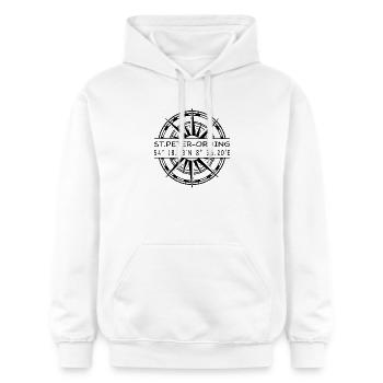 St Peter Ording - Gildan Unisex Softstyle® Midweight Hoodie - Weiß - Vorne - Liana (172cm) & Jaron (178cm)