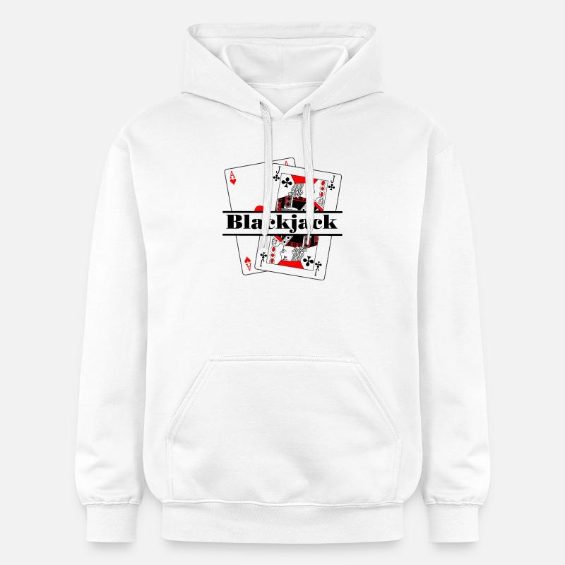 Blackjack BLACKJACK - Sweat à capuche Softstyle® Gildan Unisexe - blanc