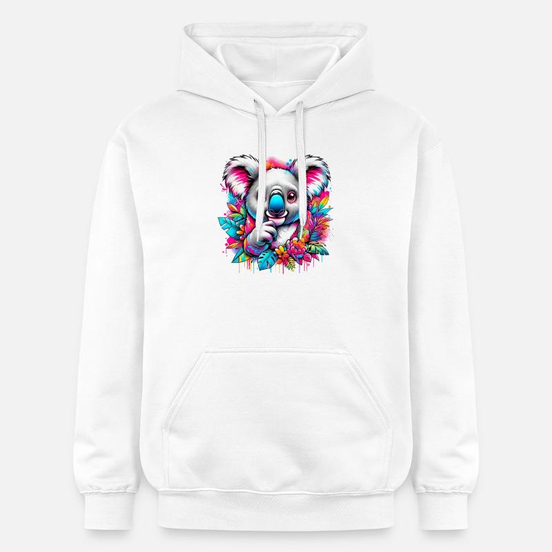 Koala - Sweat à capuche Softstyle® Gildan Unisexe - blanc