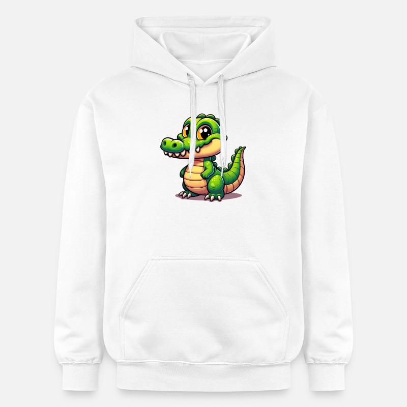 Alligator Crocodile - Sweat à capuche Softstyle® Gildan Unisexe - blanc