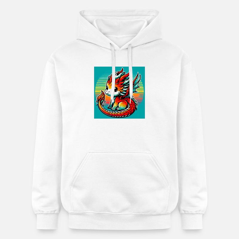 dragon - Sweat à capuche Softstyle® Gildan Unisexe - blanc