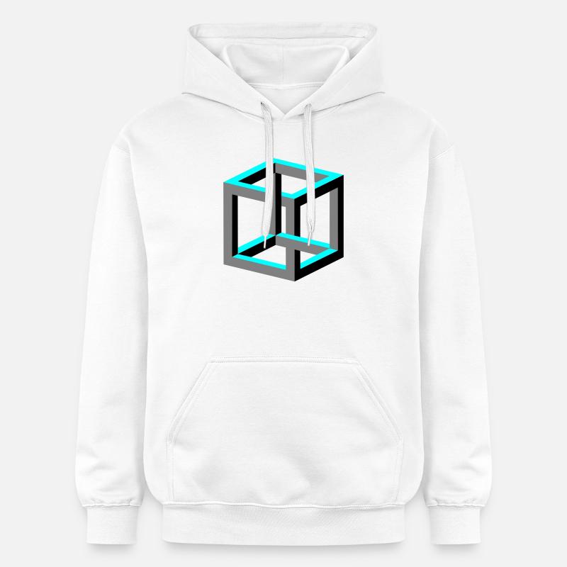 Cube - Sweat à capuche Softstyle® Gildan Unisexe - blanc