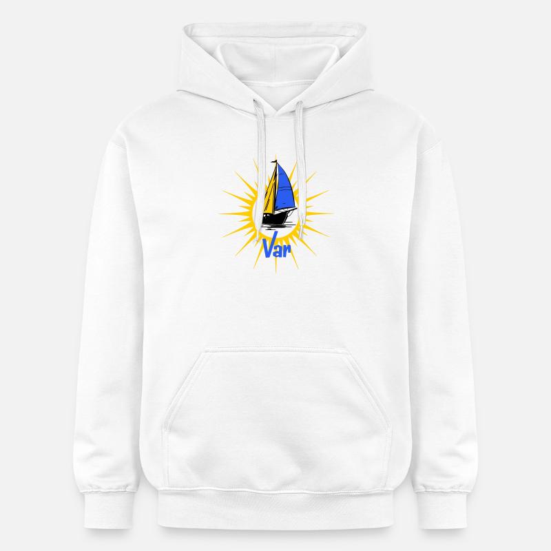 Voilier Soleil Var - Sweat à capuche Softstyle® Gildan Unisexe - blanc