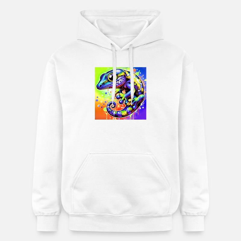 Gecko - Sweat à capuche Softstyle® Gildan Unisexe - blanc