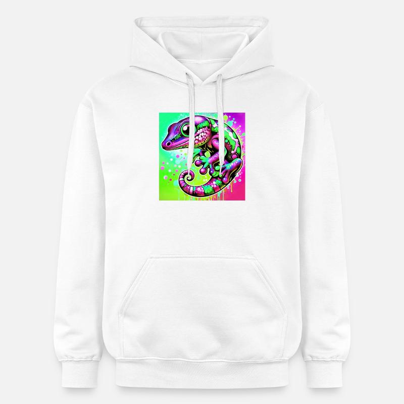 Gecko - Sweat à capuche Softstyle® Gildan Unisexe - blanc