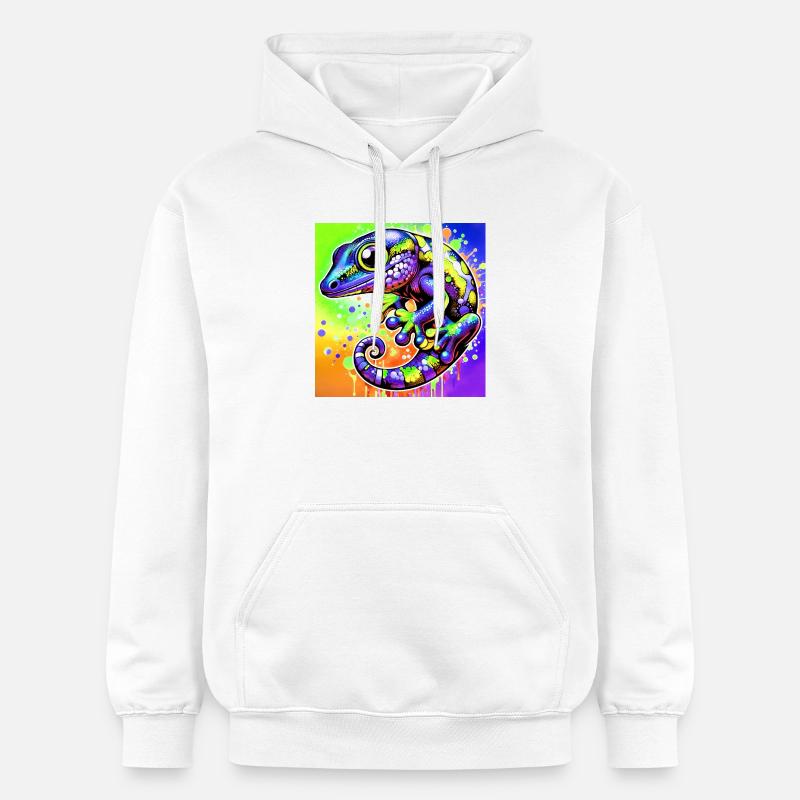 Gecko - Sweat à capuche Softstyle® Gildan Unisexe - blanc