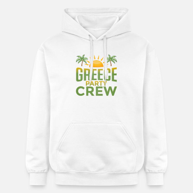 Équipe du parti grec - Sweat à capuche Softstyle® Gildan Unisexe - blanc