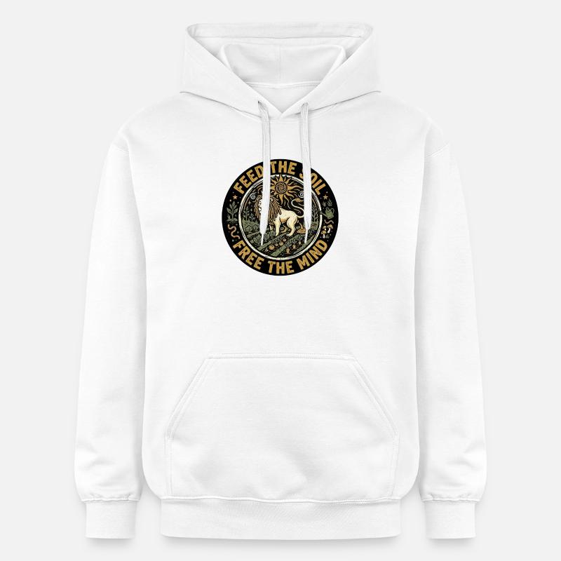 Nourrir le sol reggae - Sweat à capuche Softstyle® Gildan Unisexe - blanc