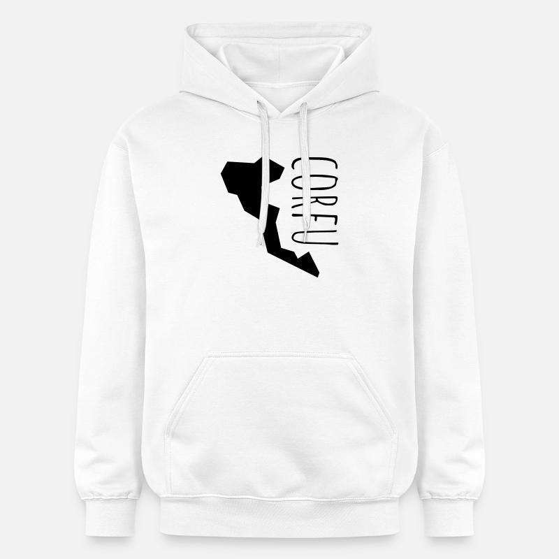 corfu - Sweat à capuche Softstyle® Gildan Unisexe - blanc
