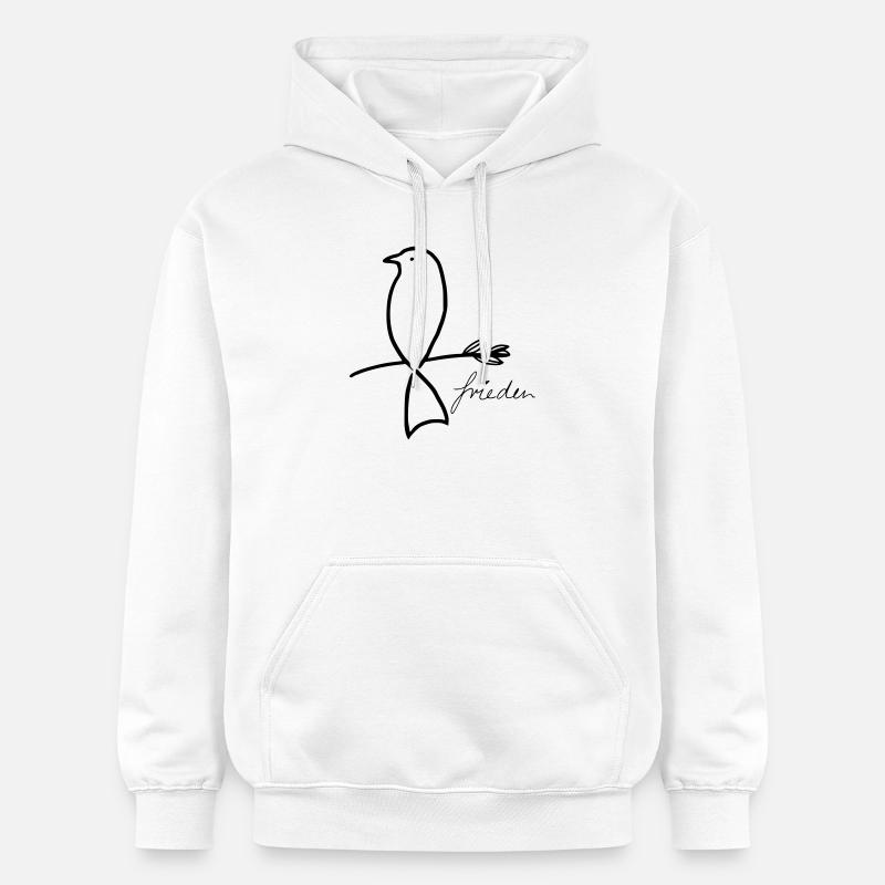 Paix - Sweat à capuche Softstyle® Gildan Unisexe - blanc