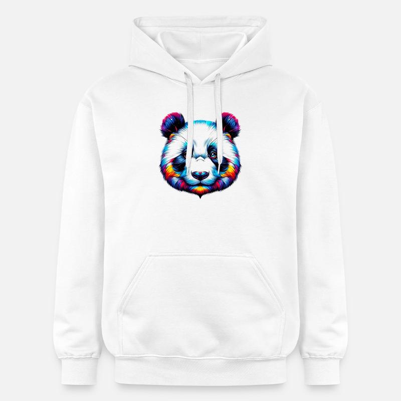 Panda - Sweat à capuche Softstyle® Gildan Unisexe - blanc