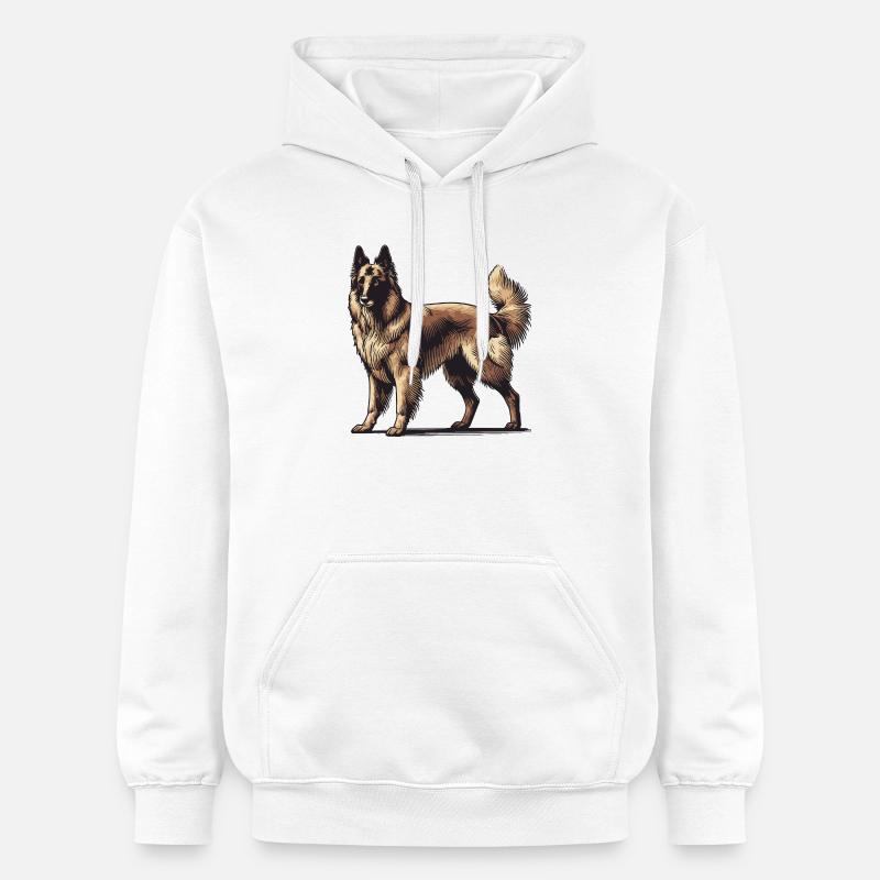 Chien de berger - Sweat à capuche Softstyle® Gildan Unisexe - blanc
