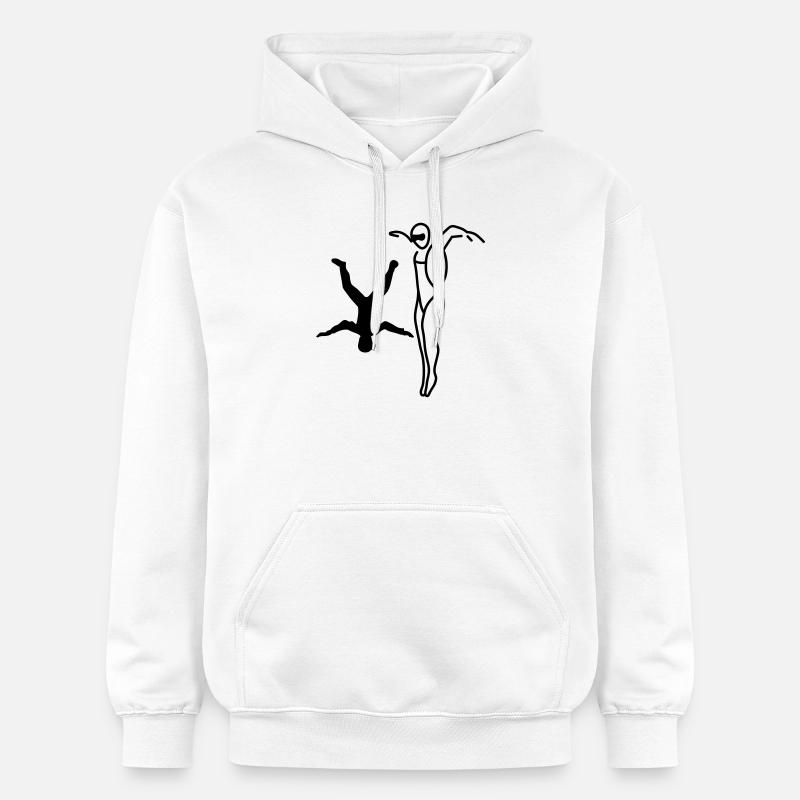 Vol libre - Sweat à capuche Softstyle® Gildan Unisexe - blanc