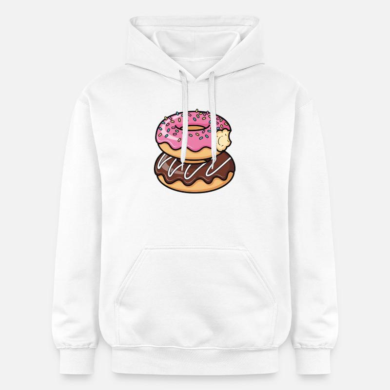 Sweet Stack Donuts Pop Art - Sweat à capuche Softstyle® Gildan Unisexe - blanc