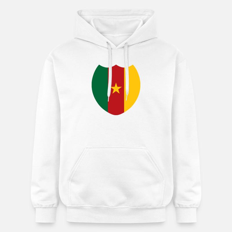 Cameroun fier drapeau - Sweat à capuche Softstyle® Gildan Unisexe - blanc