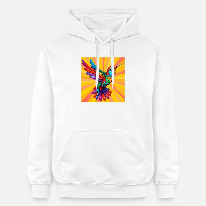 colibri - Sweat à capuche Softstyle® Gildan Unisexe - blanc