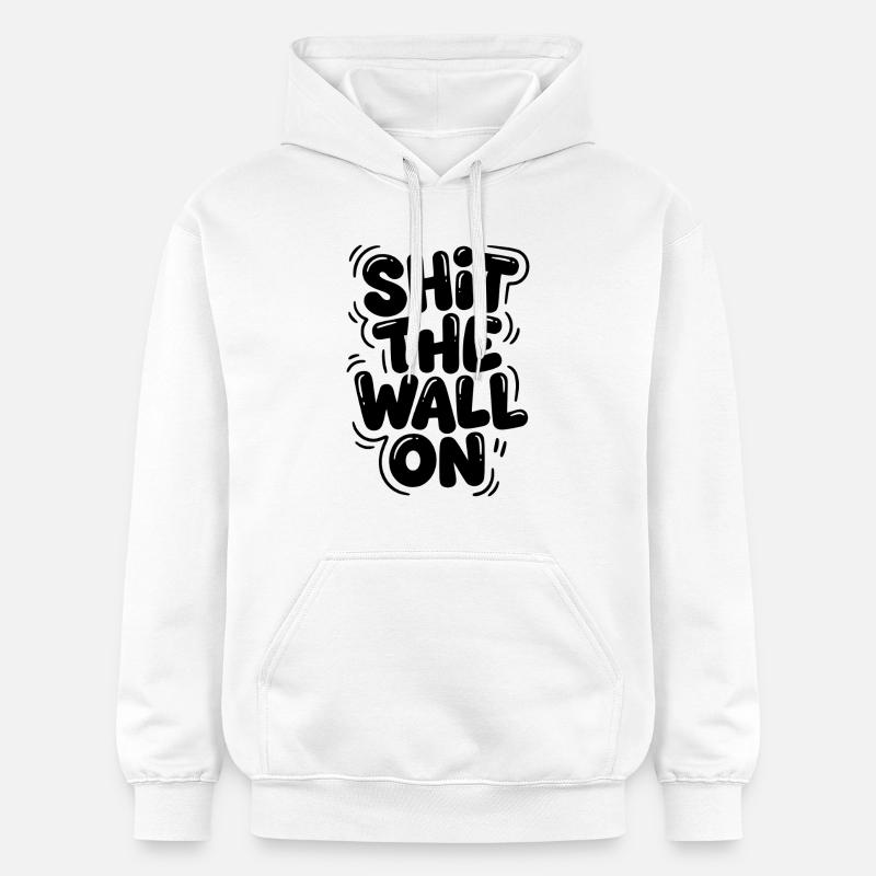 Arrête le mur - Sweat à capuche Softstyle® Gildan Unisexe - blanc