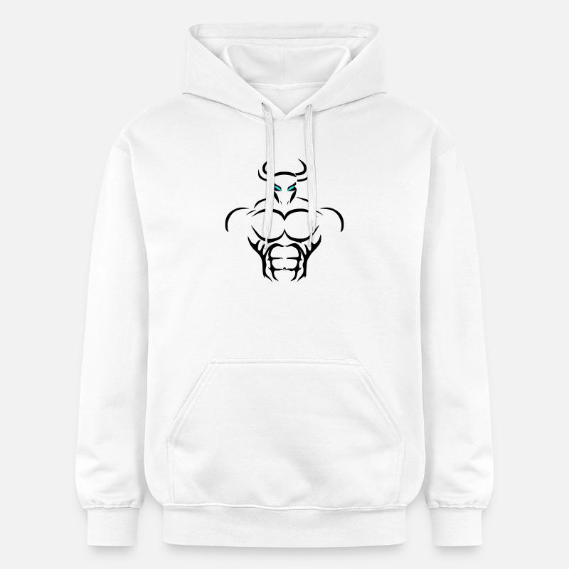 Alpha Taurus Deluxe - Sweat à capuche Softstyle® Gildan Unisexe - blanc
