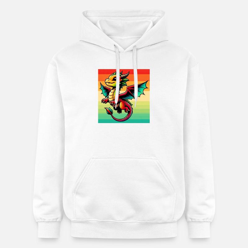 dragon - Sweat à capuche Softstyle® Gildan Unisexe - blanc