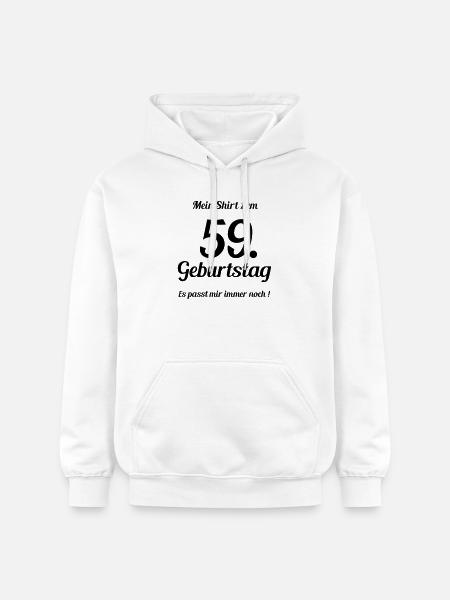 Passt seit 59 - Gildan Unisex Softstyle® Midweight Hoodie - Weiß