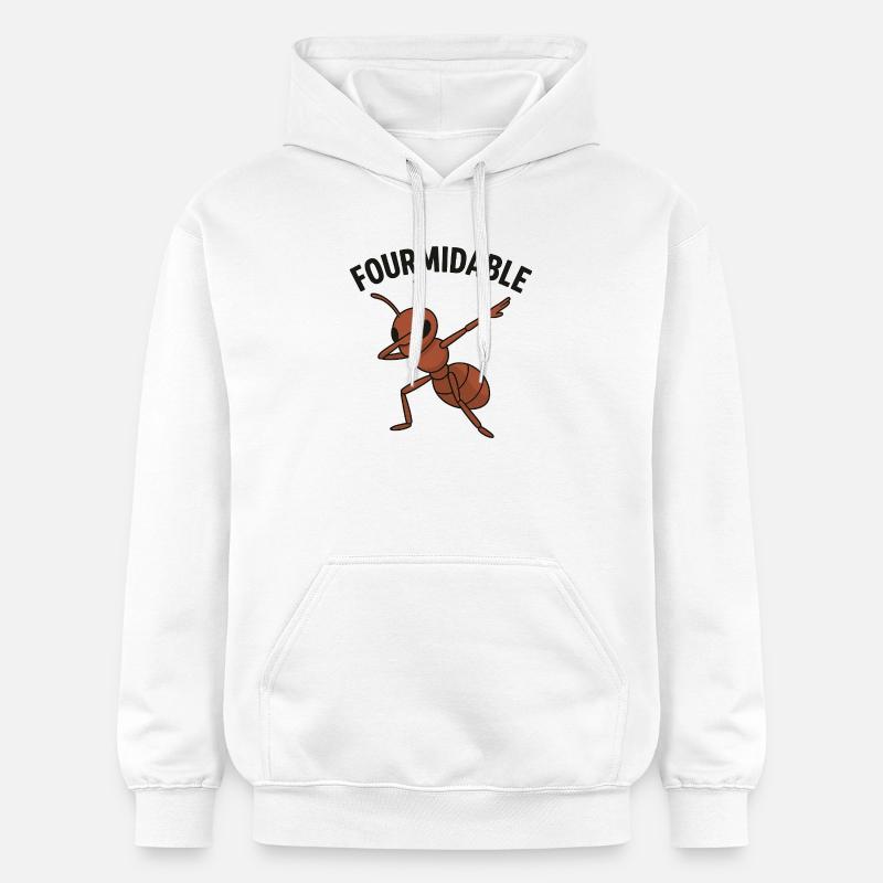 Fourmidable Dab Fourmi - Sweat à capuche Softstyle® Gildan Unisexe - blanc