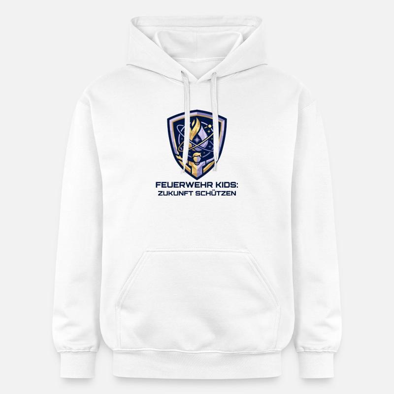 Blason des enfants des pompiers - Sweat à capuche Softstyle® Gildan Unisexe - blanc
