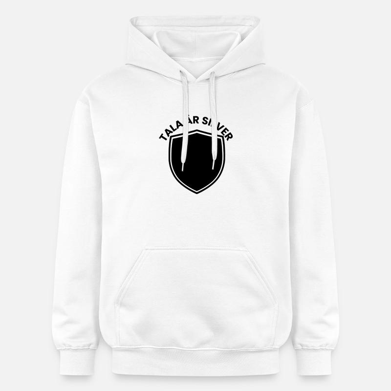 Bouclier d’argent avec thème d’année - Sweat à capuche Softstyle® Gildan Unisexe - blanc