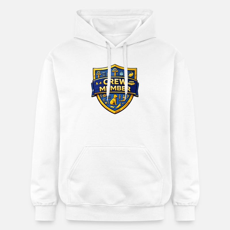 Emblème du Bouclier du Membre d’Équipage - Sweat à capuche Softstyle® Gildan Unisexe - blanc