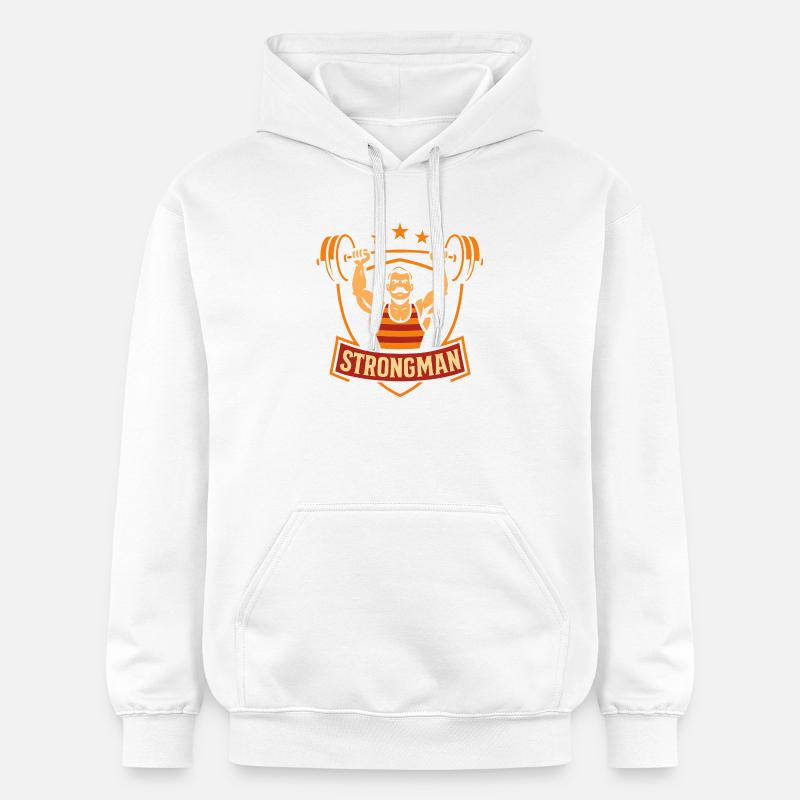 Cirque Puissant Cirque Drôle pour Enfants - Sweat à capuche Softstyle® Gildan Unisexe - blanc