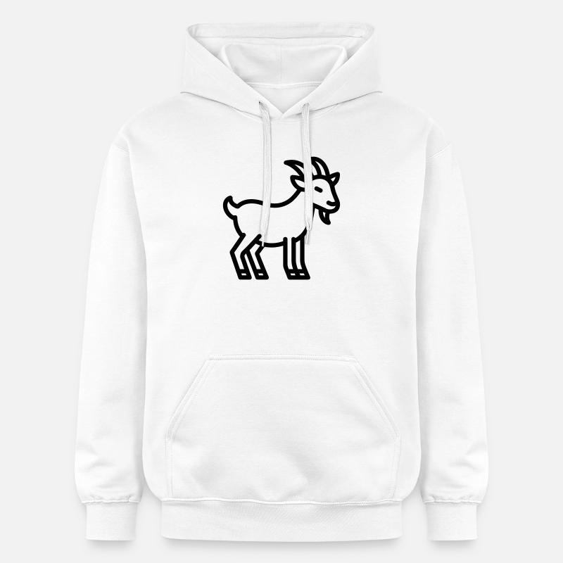 chèvre - Sweat à capuche Softstyle® Gildan Unisexe - blanc