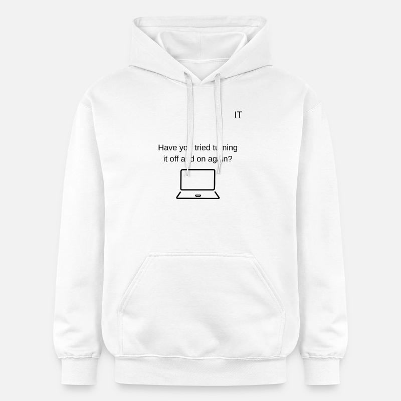 Technischer Support - Gildan Unisex Softstyle® Midweight Hoodie - Weiß