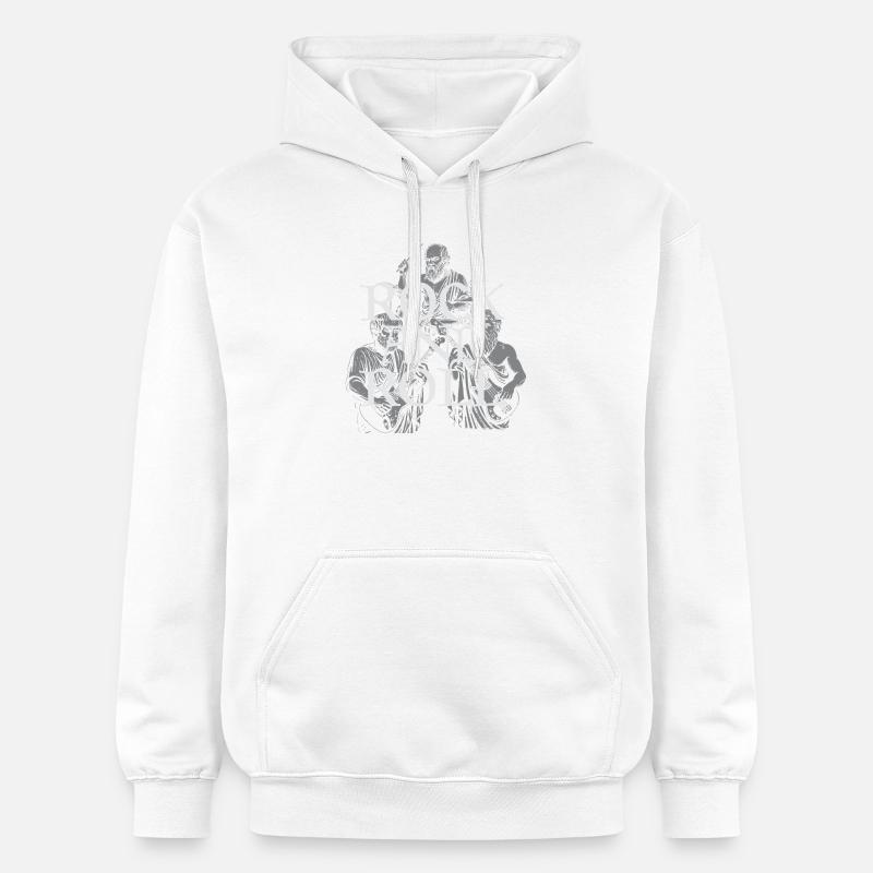 Groupe philosophe du rock classique - Sweat à capuche Softstyle® Gildan Unisexe - blanc
