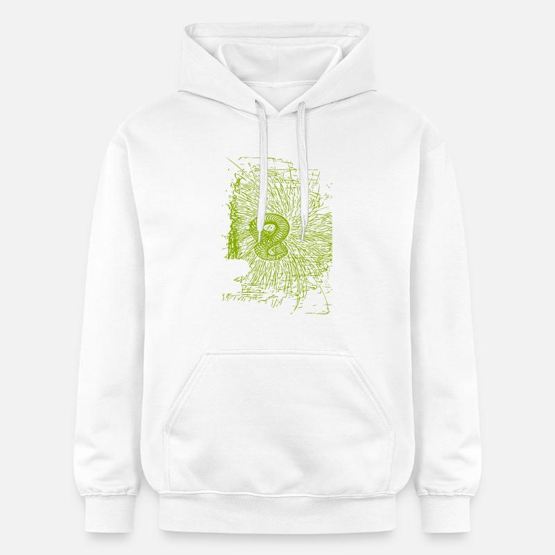 Conception abstraite - Sweat à capuche Softstyle® Gildan Unisexe - blanc