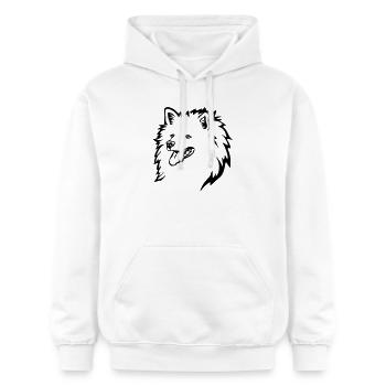 Spitz Kopf - Gildan Unisex Softstyle® Midweight Hoodie - Weiß - Vorne - Liana (172cm) & Jaron (178cm)