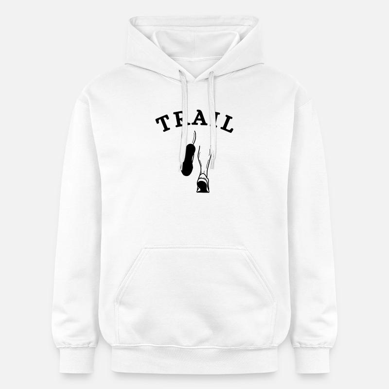 trail, fan de trail, trail running - Sweat à capuche Softstyle® Gildan Unisexe - blanc