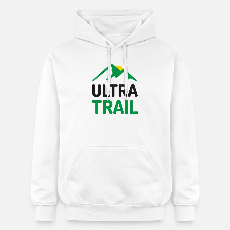 Ultra Trail - Sweat à capuche Softstyle® Gildan Unisexe - blanc