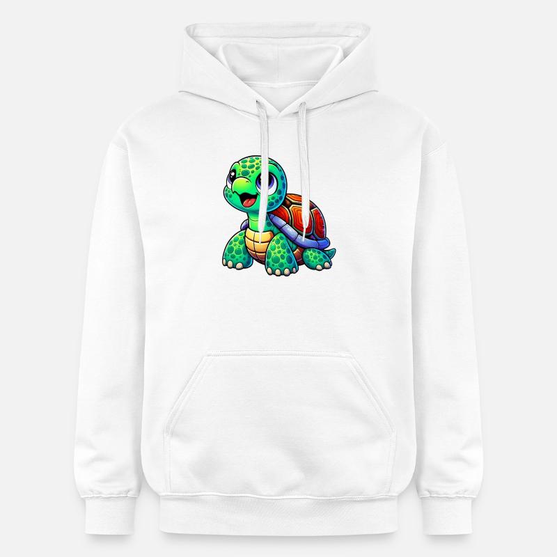 Tortue - Sweat à capuche Softstyle® Gildan Unisexe - blanc