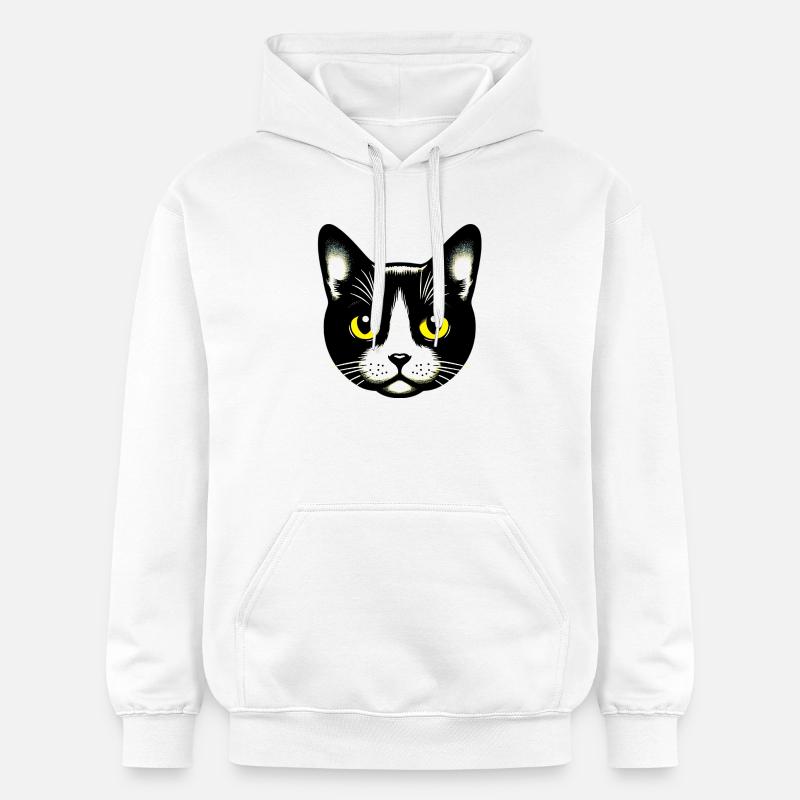 Chat - Sweat à capuche Softstyle® Gildan Unisexe - blanc