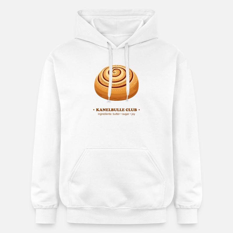 Skate Rolling Cinnamon Bun Design - Sweat à capuche Softstyle® Gildan Unisexe - blanc