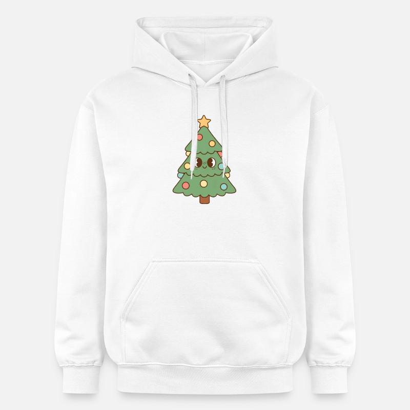 Arbre de Noël - Sweat à capuche Softstyle® Gildan Unisexe - blanc